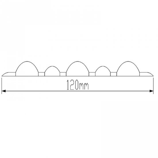 Привал для надувных лодок ПВХ 235 мм черный