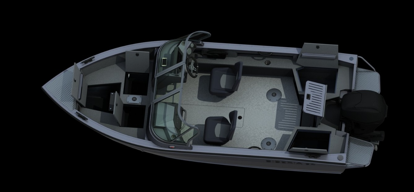 Лодка алюминиевая SIBERIA s4.  Мод. 1