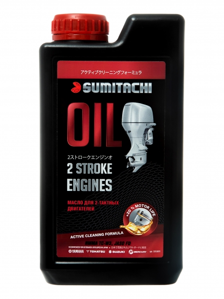 Масло SUMITACHI 2-STROKE ENGINES OIL TC-W3 1л