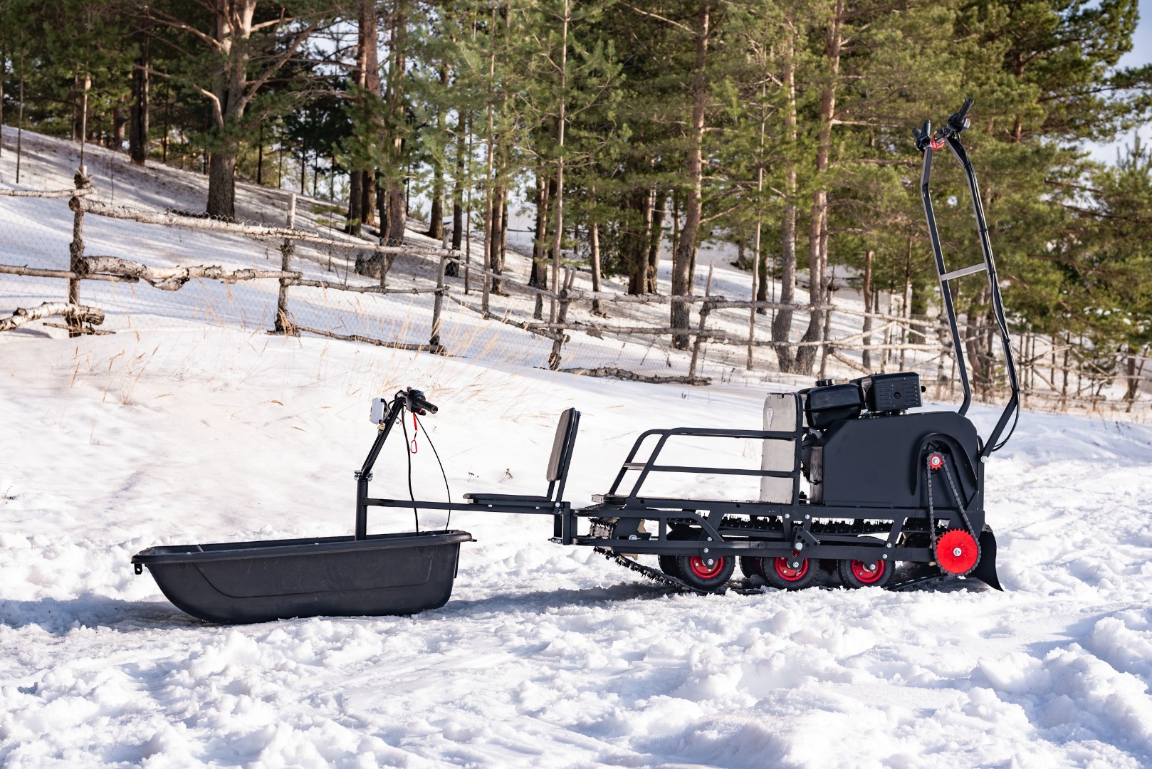 Мотобуксировщик БУРЛАК-M2 LRP