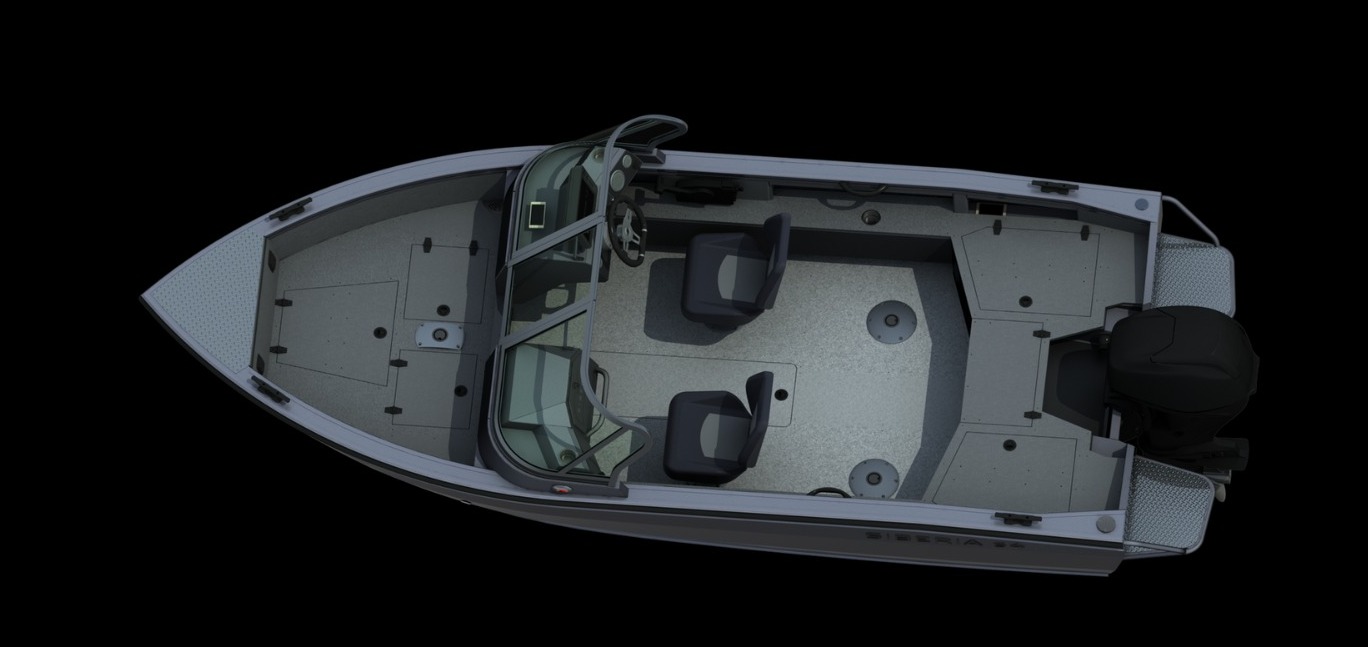Лодка алюминиевая SIBERIA s4.  Мод. 1