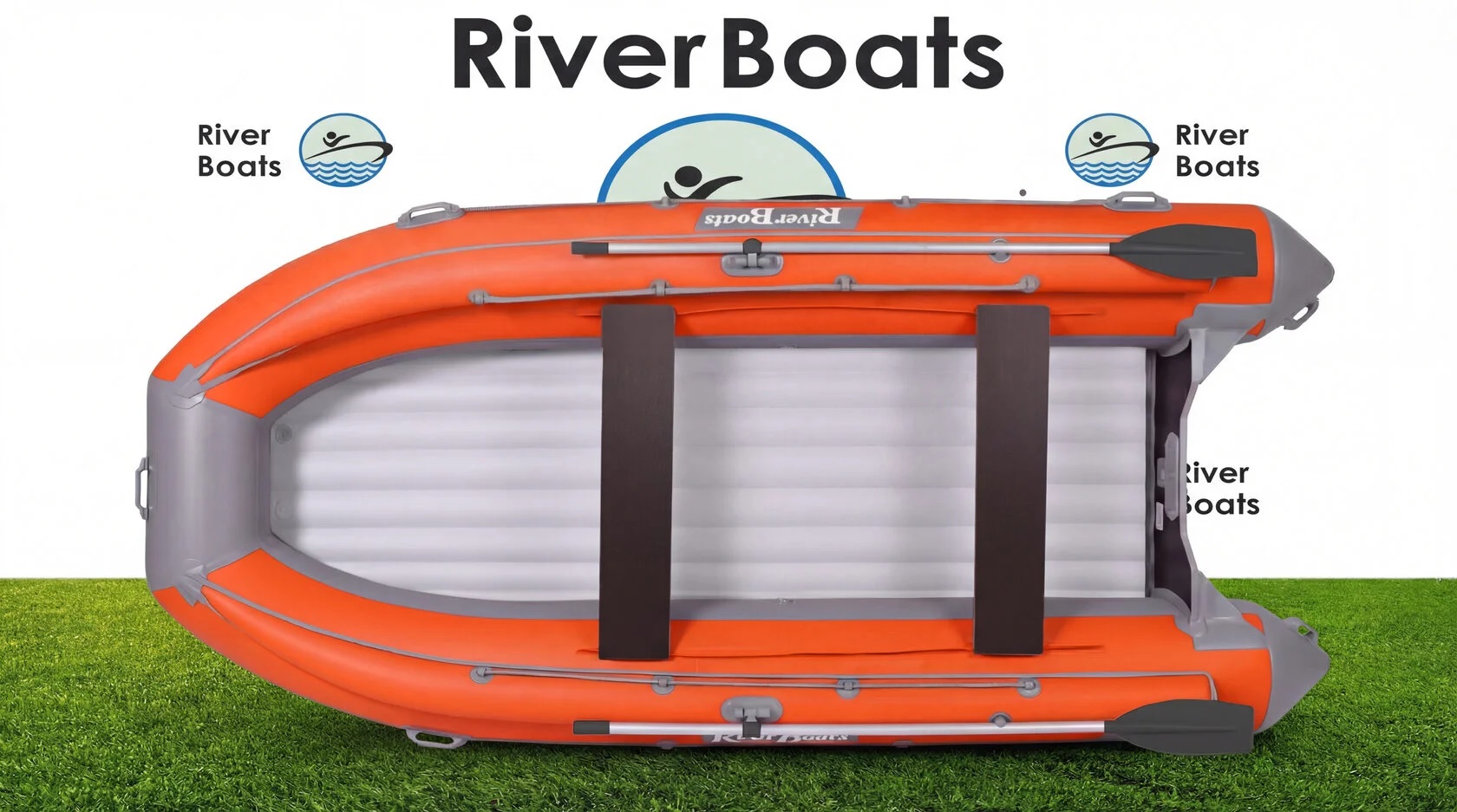 Лодка ПВХ RiverBoats RB – 430 (НДНД) + Фальшборт