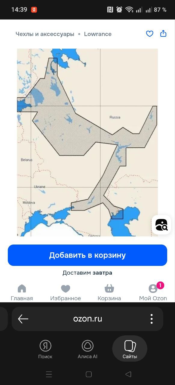 Карта C-MAP MAX-N+RS-Y050