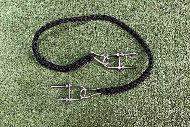 Набор для тюнинга страховка мотора 2 шт U-болта с черной обвязкой (№34)