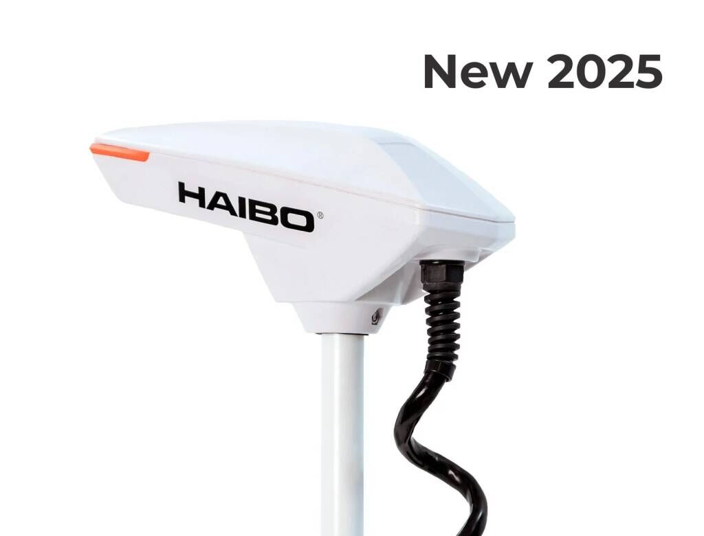 Электромотор HAIBO IPENGUIN P001 12v/54 New 2025 + ВСТРОЕННЫЙ КОМПАС + ПЛОЩАДКА