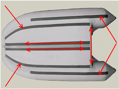Привал для надувных лодок ПВХ 60 мм