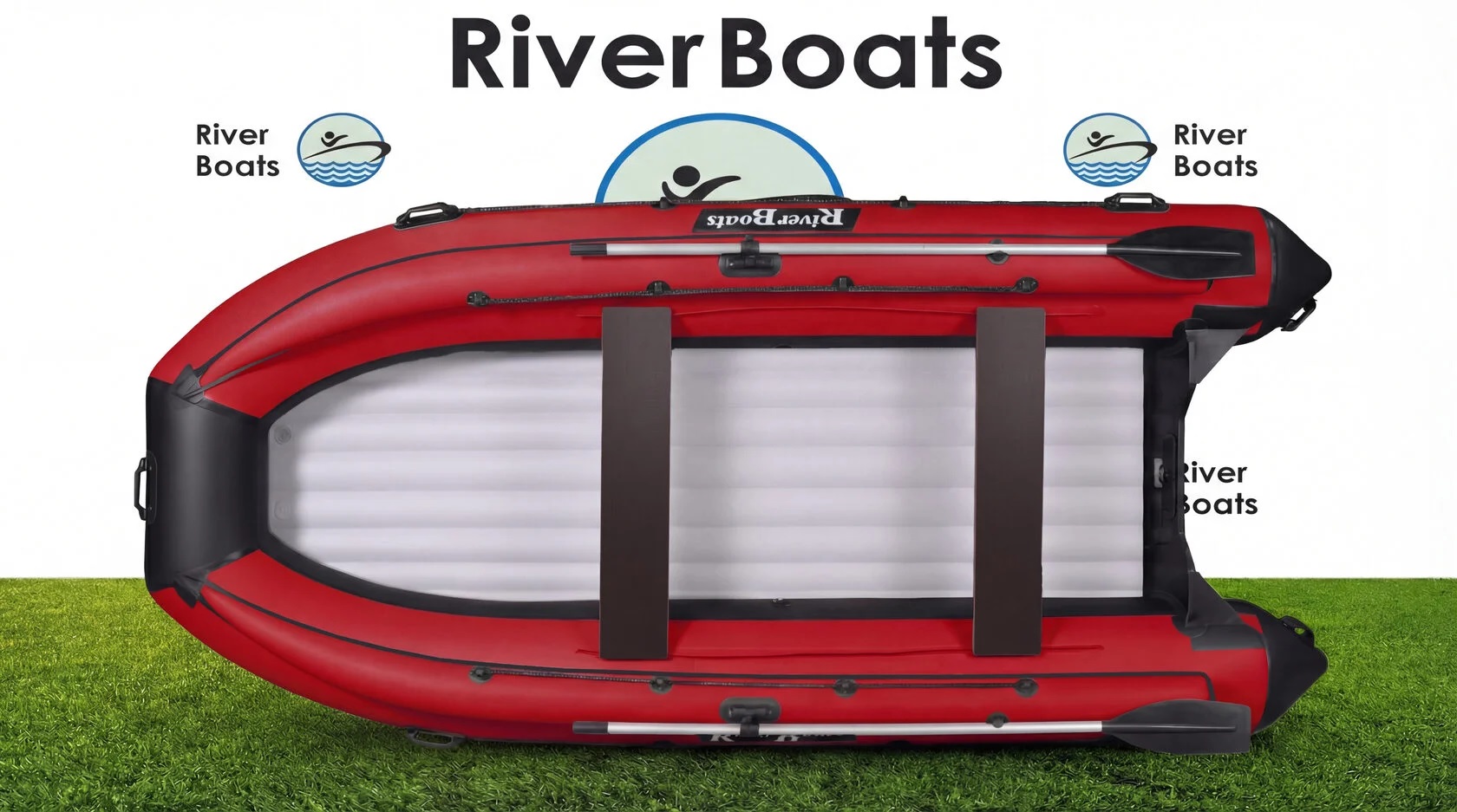 Лодка ПВХ RiverBoats RB – 430 (НДНД) + Фальшборт