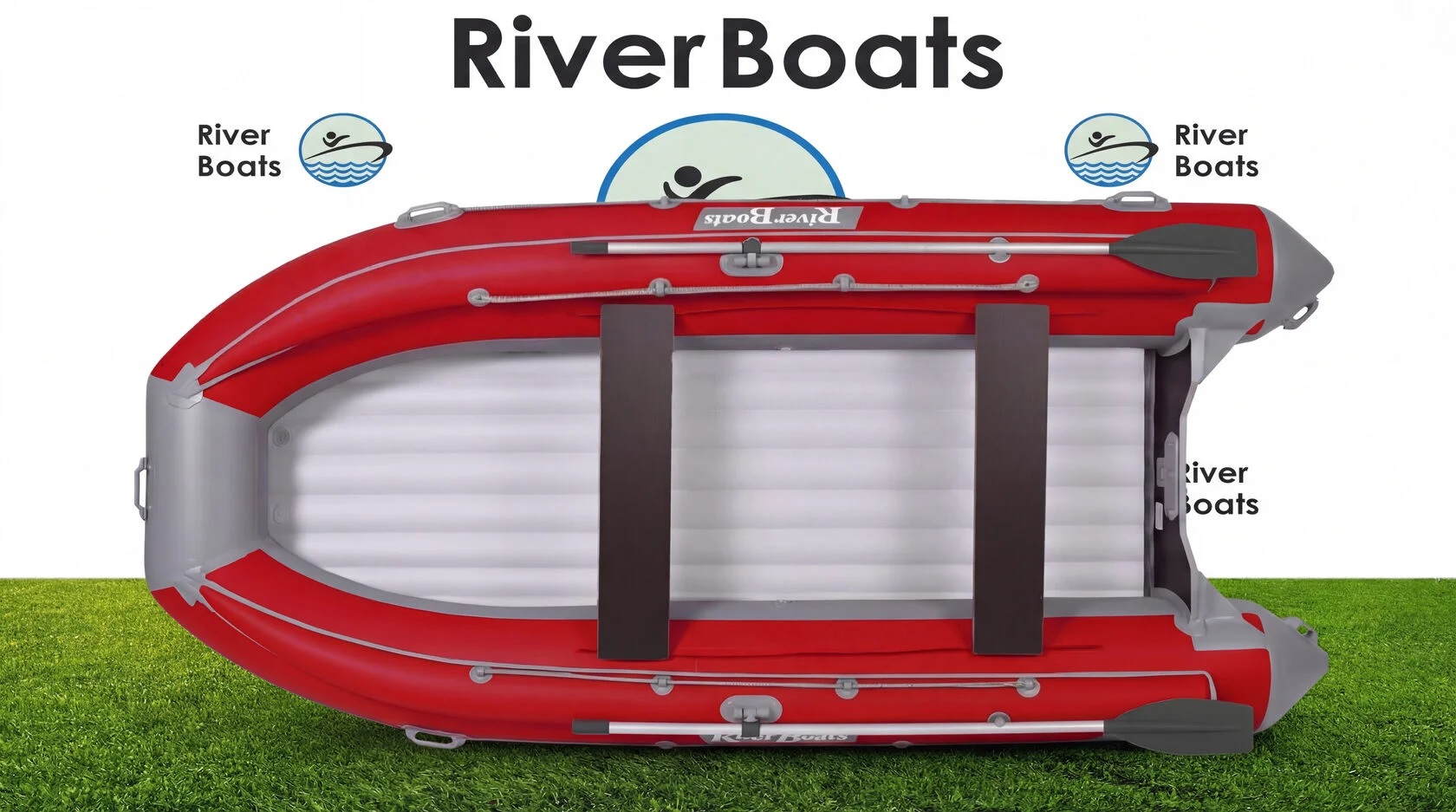 Лодка ПВХ RiverBoats RB – 430 (НДНД) + Фальшборт