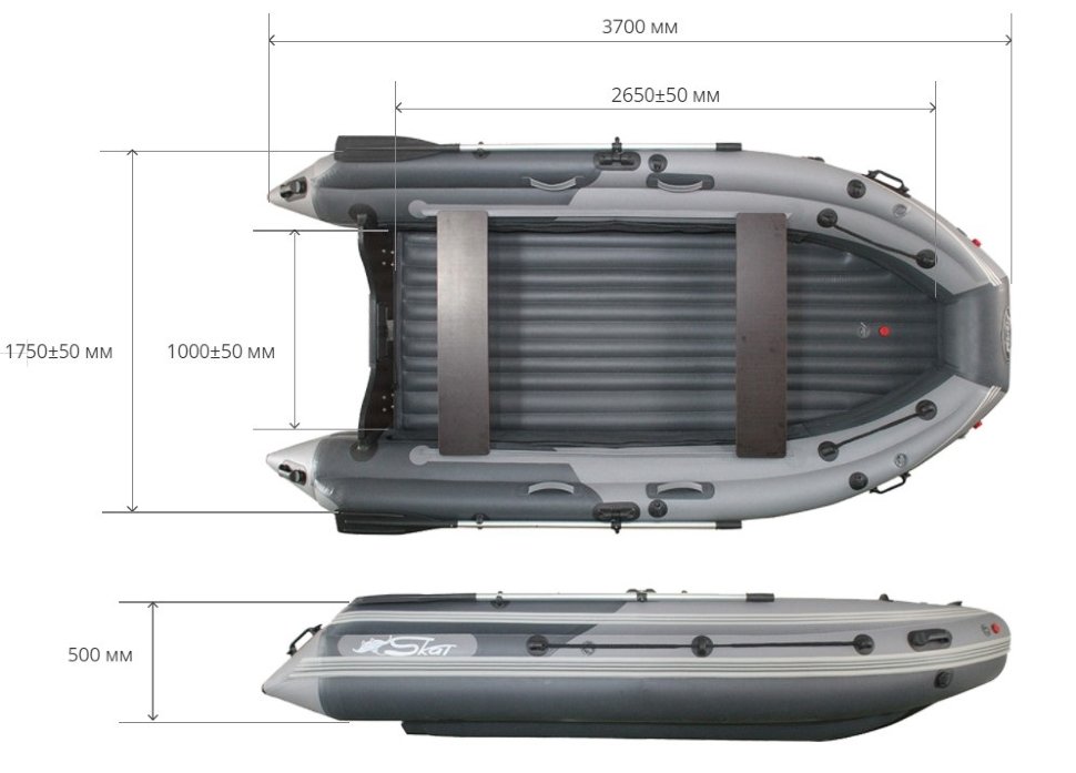 Лодка ПВХ SKAT TRITON 370 НД
