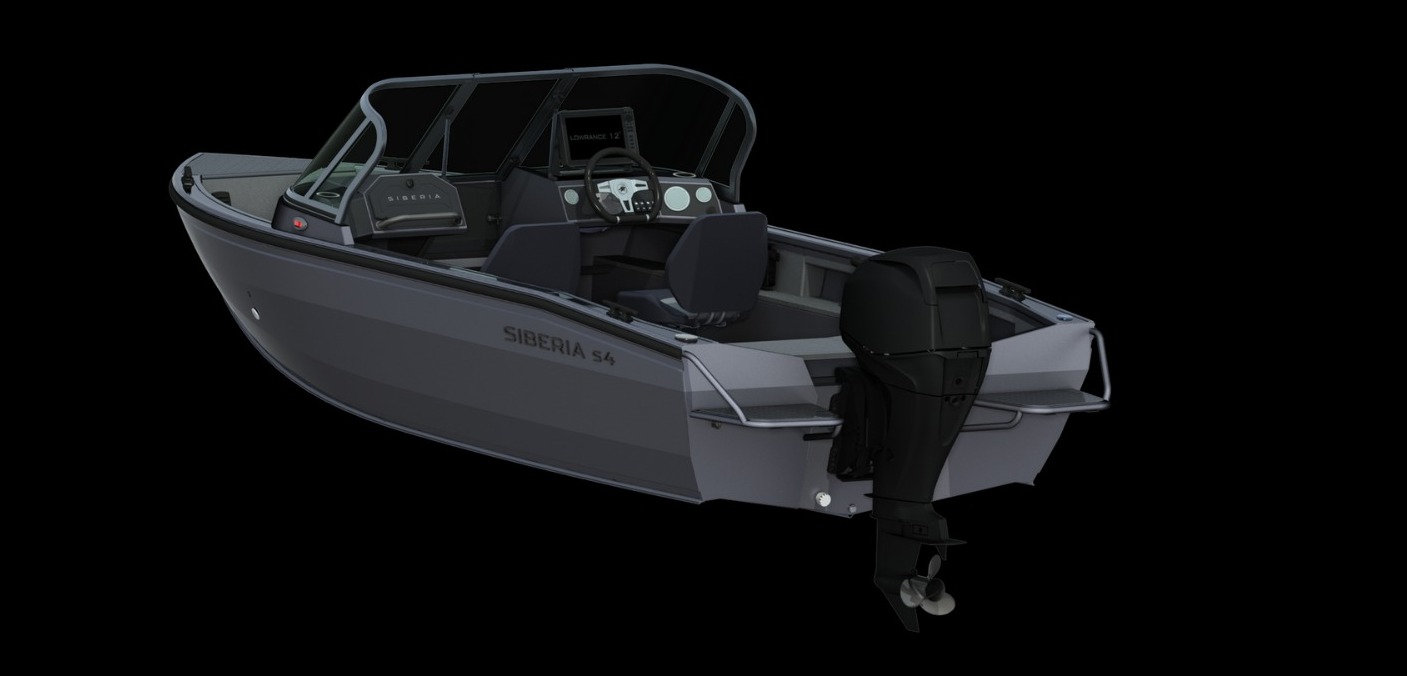 Лодка алюминиевая SIBERIA s4.  Мод. 1