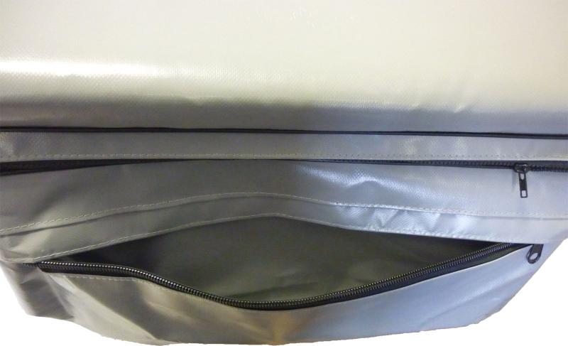 Накладка мягкая с сумкой под банку из ПВХ  MG