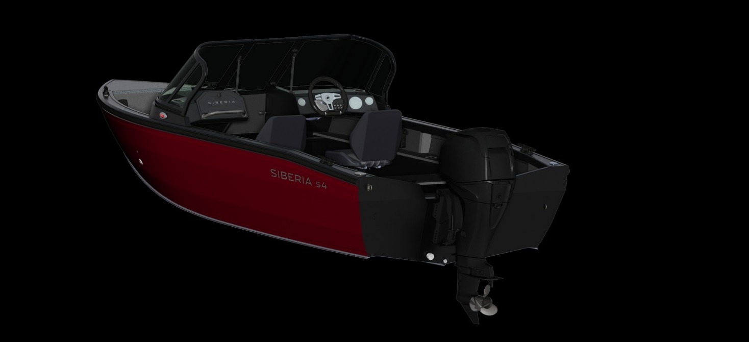 Лодка алюминиевая SIBERIA s4.  Мод. 1