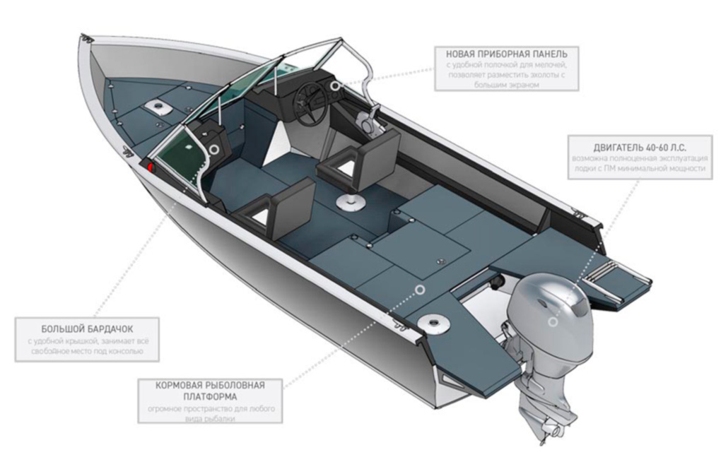 Лодка Realcraft Impulse-470 FishPro