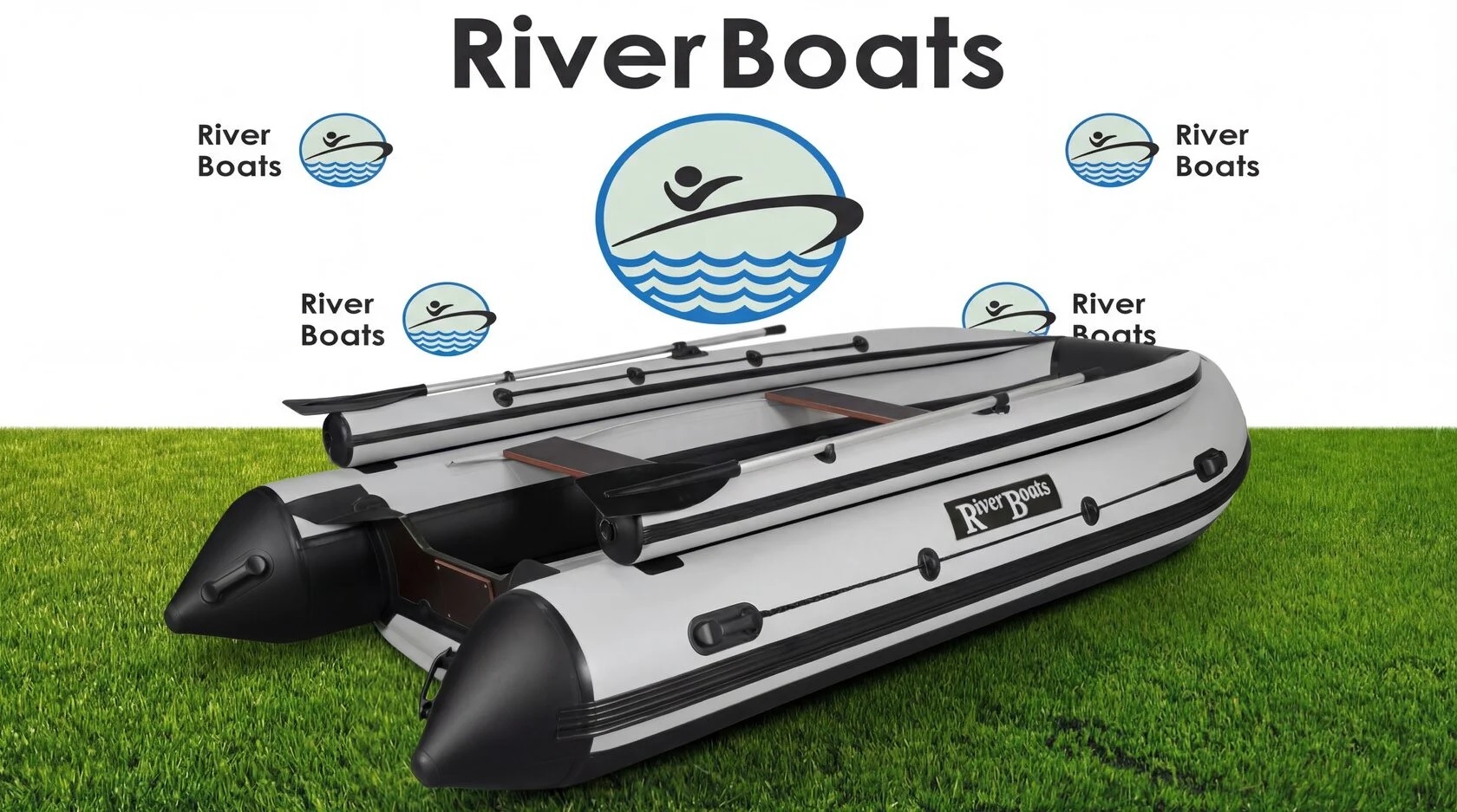 Лодка ПВХ RiverBoats RB – 430 (НДНД) + Фальшборт