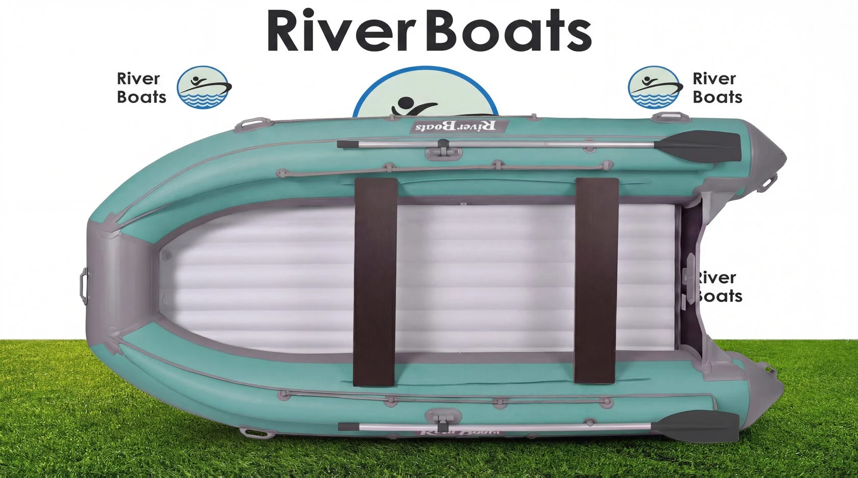 Лодка ПВХ RiverBoats RB – 430 (НДНД) + Фальшборт