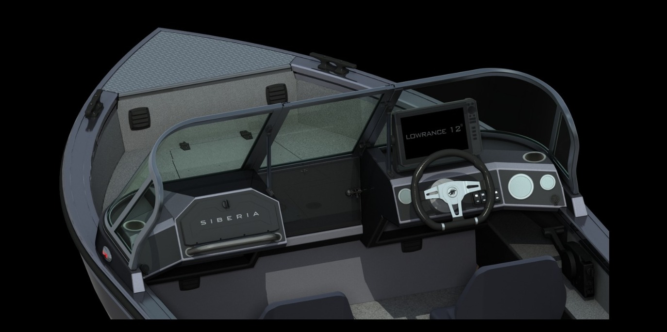 Лодка алюминиевая SIBERIA s4.  Мод. 1
