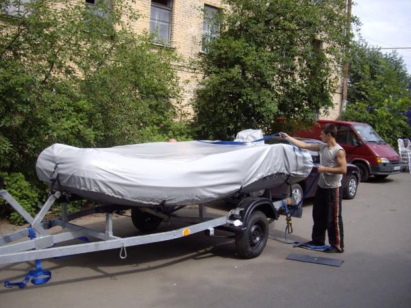 Тент стояночный (транспортировочный) ПВХ на лодки РИБ