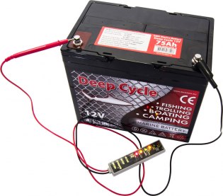 Тестер для контроля зарядки аккумулятора, 12 вольт VDC