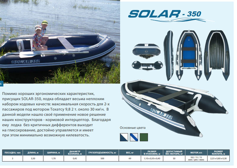 Лодка "Солар Максима-350"